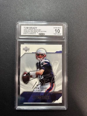 Tom Brady 2004 Upper Deck Diamond Pro Sigs Collection CCG 10 - Изображение 1 из 2
