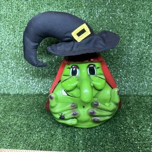 Vintage 2001 Gemmy Spinning Witch canta "I'm So Dizzy" Halloween testato/funzionante VIDEO - Foto 1 di 7
