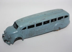 Vintage Tootsietoy Greyhound Lines Bus Blue Metal Toy 6" Diecast - READ - Picture 1 of 10
