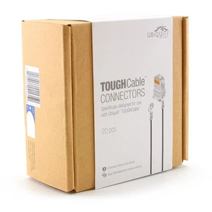 Ubiquiti TC-GND ToughCable Connectors w/ground cable RJ45 CAT6/CAT5E STP 20pcs - Afbeelding 1 van 3