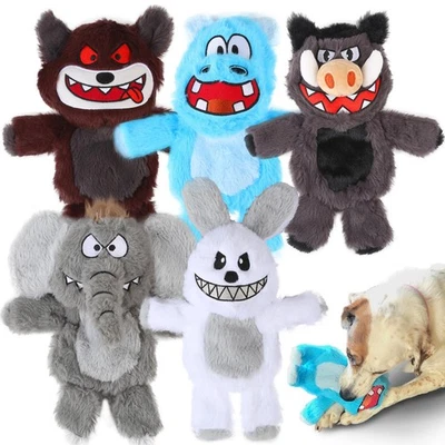 Dog Squeaky Toys.5 Pack Crinkle Value Bundle .Soft Non-Shedding Puppy Toys & ... - Image 1 of 4