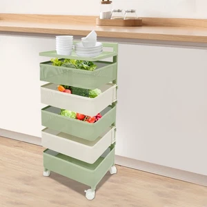 Estante de almacenamiento giratorio, organizador de cocina con cesta giratoria - Imagen 1 de 9
