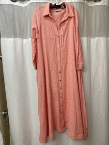 NWT Calypso St Barth Linen Blend maxi Dress With Pleated Detail And Pockets. S - Picture 1 of 11