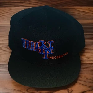 Cappello Berretto Urban Necessities New York Mets Snapback Nero MLB NUOVO SENZA ETICHETTE NUOVO - Foto 1 di 2