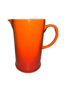 Vintage Le Creuset Vulkan Flammenkrug 1 Ltr KERAMIK (1 CHIP) geprägtes Logo älter - Bild 1 von 7