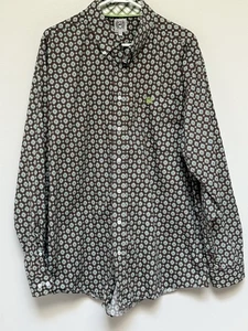 Camicia uomo CINCH con bottoni verde marrone grande western rodeo manica lunga - Foto 1 di 11
