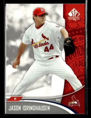 Tarjeta de Jason Isringhausen #85 SP auténtica 2006 Cardenales de San Luis Foto 1 de 2