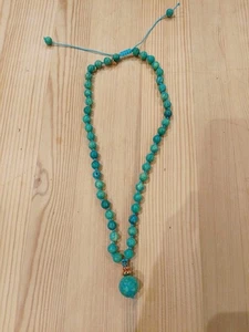 Lola Rose Agate Beaded Necklace in Bright Teal - Picture 1 of 3