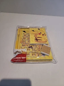 Pokemon Pikachu Stationär Journal Set mit Stickern Stift Lineal Radiergummi Notizbuch - Bild 1 von 10