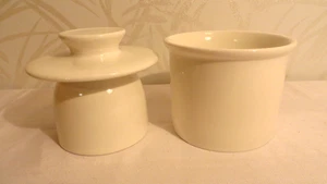 Sweese French Butter Bell - Butter Dish Crock With Water Line White Porcelain - Picture 1 of 9