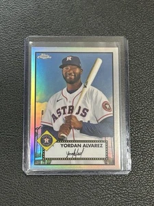 2021 Topps Chrome Platinum Anniversary Yordan Alvarez Astros #161 Refractor C1 - Picture 1 of 2