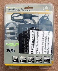 Universal Netzteil / stabilisiertes Schaltnetzteil / 5 - 12 Volt DC - Photo 1/1