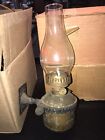Antique Railroad Oil Lamp Wall Sconce