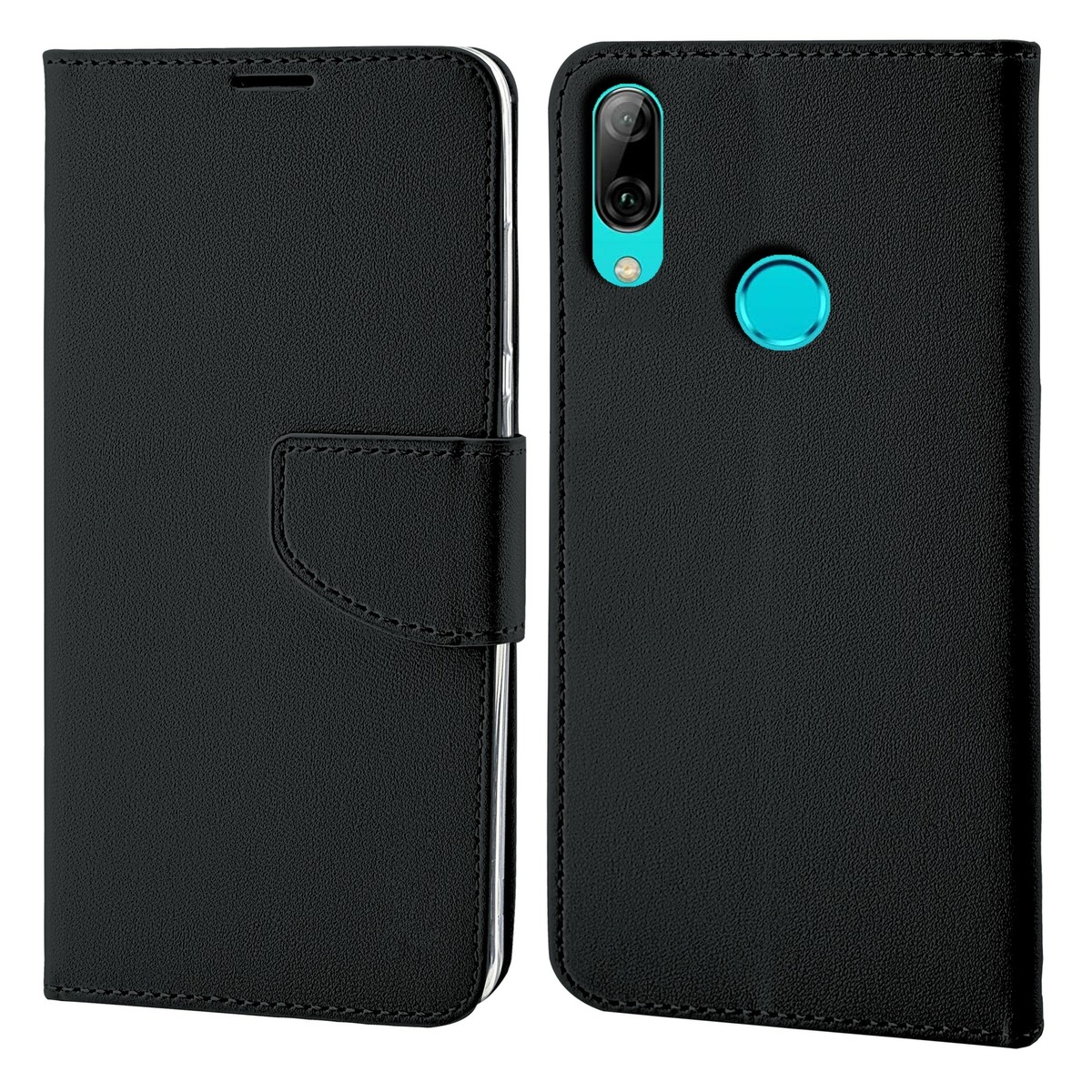 Cofi1453® Custodia A Portafoglio Per Huawei Y5P Con Chiusura Magnetica E Supporto In Pelle PU - Colore Nero - 2