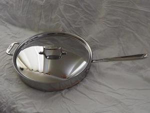 New All Clad Copper Core 5-ply Saute Pan with Lid, 6 qt - Picture 1 of 14