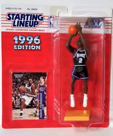 1996 Starting Lineup Mitch Richmond Sacramento Kings SLU Kenner Sports Figure Cover