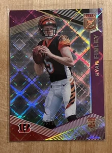 2019 Panini Donruss Elite Rookies Purple /99 Ryan Finley #120 Rookie RC Bengals - Picture 1 of 3