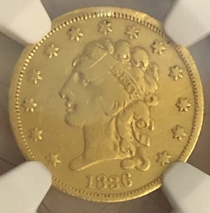 🔥🔥1836 $2.50 Classic Head Gold Quarter Eagle NGC Fine Details - Rare!🔥🔥 - Picture 1 of 5