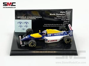 Williams F1 FW15C #2 Alain Prost 1993 World Champion 1:43 MINICHAMPS + CAMEL - Picture 1 of 8