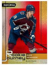 2021-22 Upper Deck Synergy - Rookie Journey - Home Red /299 ! Alex Newhook RC