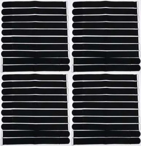 40 x Kabelklettband 40 cm x 40 mm schwarz Klettband Klett Kabel Binder Band Öse - Bild 1 von 9