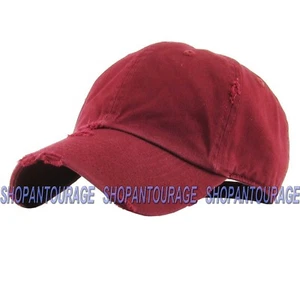 Kbethos KBE-Vintage Plain Adjustable Distressed Unisex Baseball Trucker Cap Hat - Picture 1 of 23