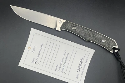 Cuchillos Chris Reeve Inyoni de lona negra Micarta satinado S45VN Foto 1 de 4