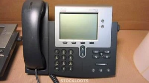 Téléphone IP CISCO 7941G CP-7941G VoIP unifié téléphone professionnel PoE AVEC COMBINÉ - Photo 1/4
