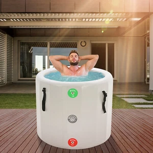 Docred Ice Bath Tub For Athletes Cold Plunge Tub Inflatable Bathtub with Cover - Picture 1 of 8