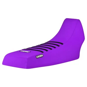1987 - 2006 YAMAHA Banshee Gripper SEAT COVER All Purple w/ Black Ribs #112 - Picture 1 of 6