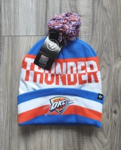 Oklahoma City Thunder '47 Brand beanie cuff knit pom hat cap new winter tuque - Picture 1 of 2