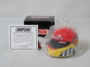 Simpson Mini Helm McDonalds Racing Team Cory Mac Limited NASCAR McClenathan - Bild 1 von 20