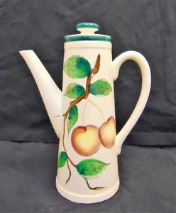 Vintage Hand Painted Coffee Pot Ceramic Japan - Picture 1 of 10