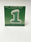 Joy Letter Shop Green Number 1 1.5” Iron On Embroidered Patch Appliqué Crafting