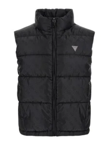 Chaleco Mujer Logo Allover GUESS W4YL15WGAL2 JBLK Negro - Imagen 1 de 4