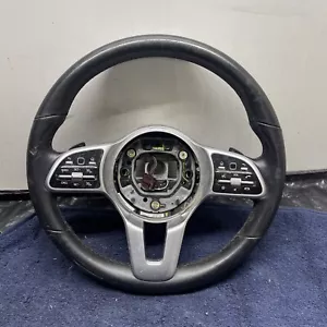 2020 - 2024 MERCEDES-BENZ GLB250 X247 STEERING WHEEL LEATHER BLACK OEM - Picture 1 of 6