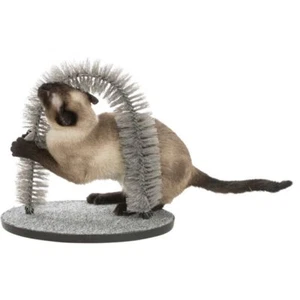 Trixie 23130 Katzenmassage Fellpflegebogen 36x33cm Katzenbürste Bogen Kratzplatte - Bild 1 von 5