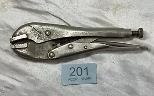 Vintage original 7 1/2” Mole Self Grip Wrench Auto Tool Engineer Used Newport - Picture 1 of 17