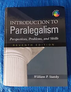 INTRODUCTION TO PARALEGALISM: Perspectives, Problems & Skills (Statsky) NEW w/CD - Picture 1 of 14