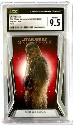 2021 Topps Star Wars Masterwork - Red Chewbacca #24 - CGC 9.5 - Numbered 03/25 - Image 1 of 2