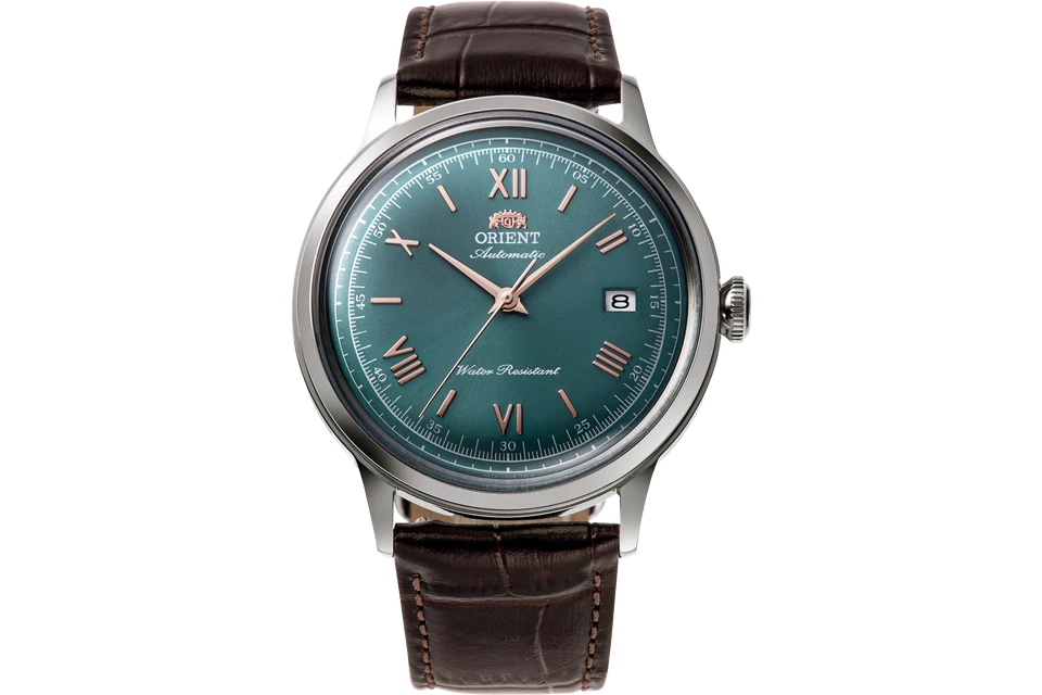 Orient Bambino Classic Green Dial Leather Strap Men’s Watch RA-AC0023E30B
