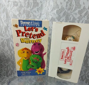Barney's VHS Let's Pretend With Barney Video Tape 1993 Barneys Friend Sing Along - Picture 1 of 11