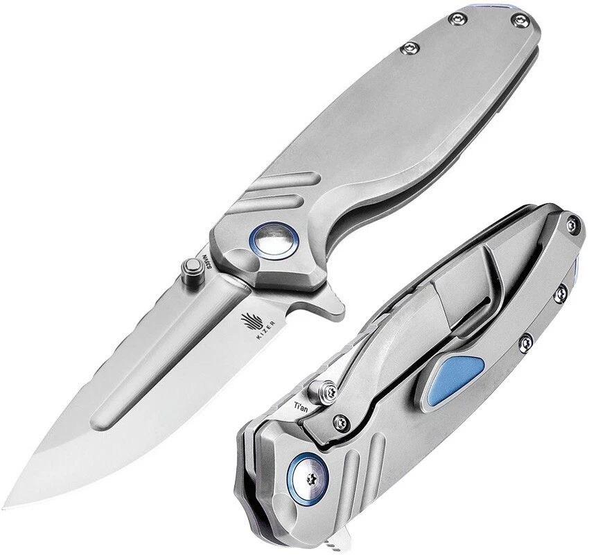 Kizer Cutlery Ti'an Pocket Knife S35VN Steel Blade Titanium Handle - KI3624A1