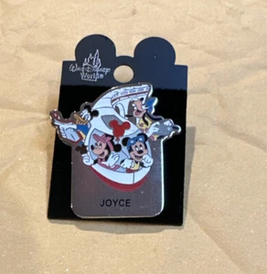 Disney Fab 4 Personalized Name Pin Badge w/Mickey Minnie Donald Goofy - JOYCE - Picture 1 of 2