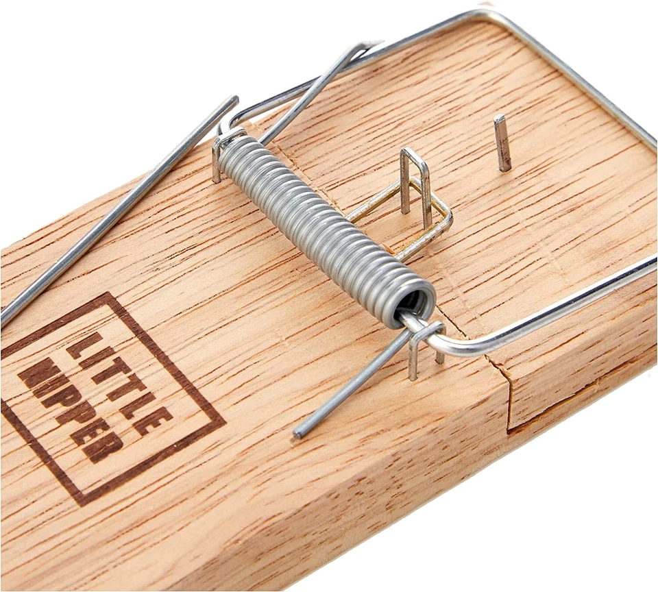 Pest-Stop Little Nipper Quick & Humane Durable Treadle Design Wooden Mouse Trap - Image 1 of 1