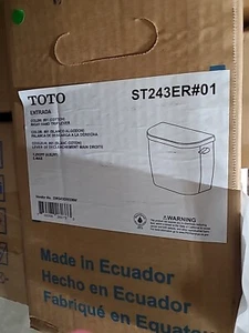 TOTO ST243ER#01 Entrada E-Max 1.28 GPF Toilet Tank-COTTON-FITS C243EF Round Bowl - Picture 1 of 11