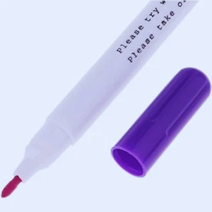 Premium Air/Water Erasable Purple Fabric Marker Pen 2mm Auto-Vanishing Pen - Picture 1 of 18
