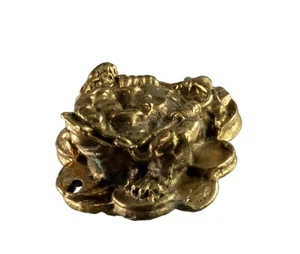 Grenouille de la Fortune - Figurine Feng Shui - Laiton -Thaïlande - 6310 F32 - Picture 1 of 7