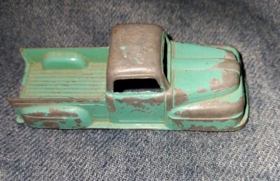 Vintage Tootsie Toy Mint Green 1949 Ford F1 Pickup Low Rider Truck - Image 1 of 3