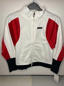 Converse Zip-Up Jacket White - Brand New With Tags - Kids Girls M 10-12 Years - Picture 1 of 3